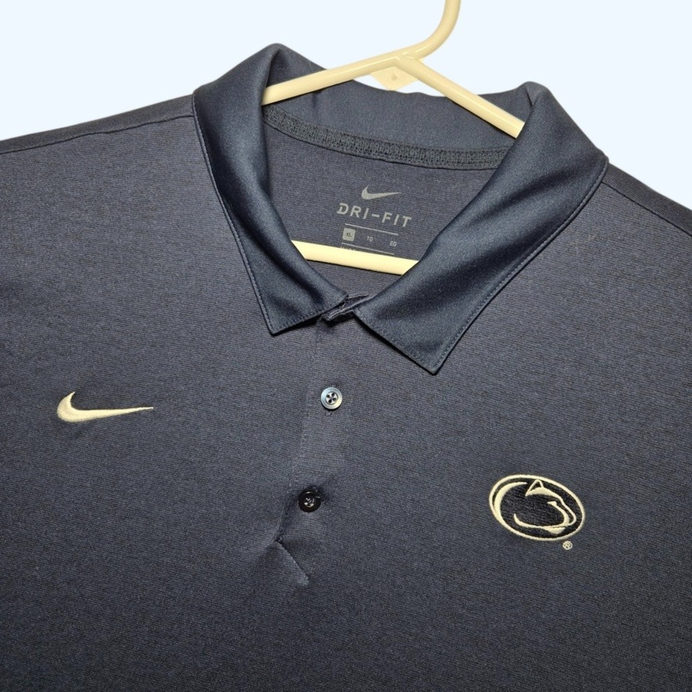 Nike Dri-FIT Penn State Nittany Lions Mens XL Navy Blue Polo Shirt College NCAA